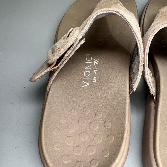 Vionic Activate RX Sandals Women's Size 8W Buckle Adjustable Recovery Flip Flops - Picture 6 of 10